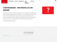 schaffhauserland.ch Webseite Vorschau