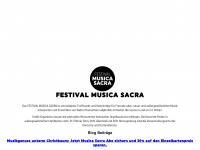 festival-musica-sacra.at Webseite Vorschau