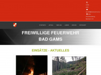 feuerwehr-badgams.at Webseite Vorschau