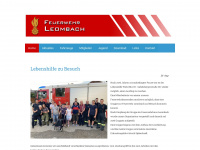 feuerwehr-leombach.at Webseite Vorschau