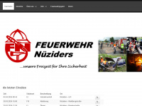 feuerwehr-nueziders.at Webseite Vorschau