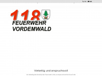feuerwehr-vordemwald.ch Webseite Vorschau