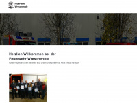 feuerwehr-wrescherode.de Webseite Vorschau