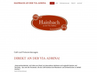 fewo-cafe-hainbach.de Webseite Vorschau