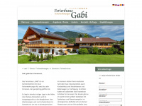 fewo-gabi.de Webseite Vorschau