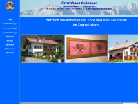 fewo-gruenauer.de Webseite Vorschau