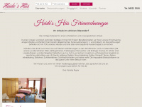 fewo-heides-haus.de Webseite Vorschau