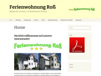 fewo-ross.de Webseite Vorschau
