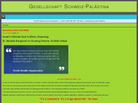palaestina.ch Webseite Vorschau