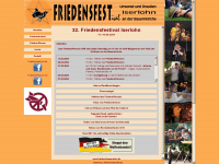 friedensfestival.de Webseite Vorschau