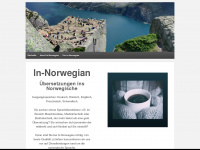in-norwegian.com Webseite Vorschau