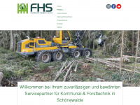 fhs-forsttechnik.de Webseite Vorschau