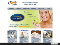 fiftydent.de Webseite Vorschau