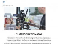 filmproduktion-owl.de Webseite Vorschau