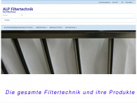 filtermaterial.de Webseite Vorschau