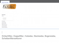 filtotec.de Webseite Vorschau