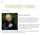filzkunst-subri.de Webseite Vorschau
