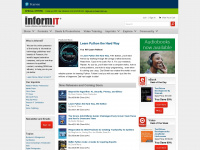 informit.com Webseite Vorschau
