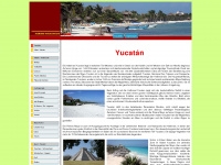 mexiko-yucatan.de Webseite Vorschau