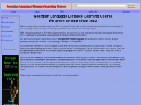 georgian-language.com Webseite Vorschau