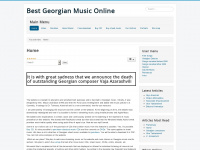 georgian-music.com Webseite Vorschau