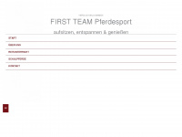 first-team-pferdesport.de Webseite Vorschau