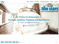 five-stars-hh.de Webseite Vorschau