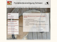 fjordpferdevereinigung.ch Webseite Vorschau