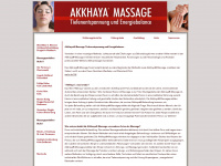 akkhaya-massage.de Webseite Vorschau