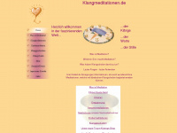 klangmeditationen.de Webseite Vorschau