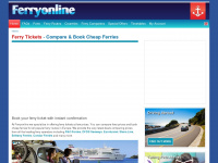 ferryonline.co.uk Webseite Vorschau