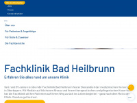 fachklinik-bad-heilbrunn.de Webseite Vorschau