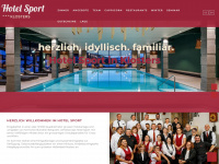 hotel-sport.ch Webseite Vorschau
