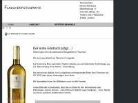 flaschenfotos.ch Webseite Vorschau