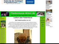 fledermaus-arten.de Webseite Vorschau