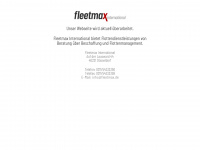 fleetmax.de Webseite Vorschau