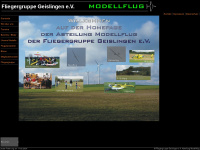 fliegergruppe-geislingen-modellflug.de Webseite Vorschau