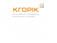 kropik.ch Webseite Vorschau