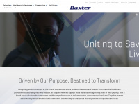 baxter.com Webseite Vorschau