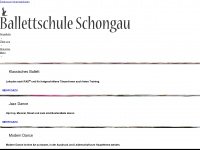 ballettschule-schongau.de Webseite Vorschau