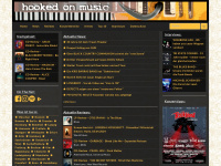 hooked-on-music.de Webseite Vorschau