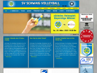 sv-schwaig-volleyball.de Webseite Vorschau