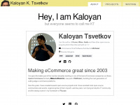 kaloyan.info Webseite Vorschau