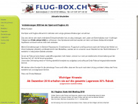 flug-box.ch Webseite Vorschau