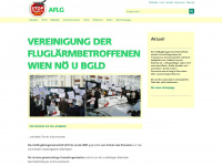 fluglaerm.at Webseite Vorschau