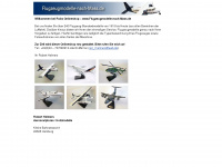 flugzeugmodelle-nach-mass.de Webseite Vorschau