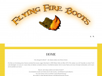 flyingfireboots.at Webseite Vorschau