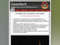 foerderer-militaermusik-tirol.at Webseite Vorschau