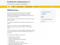 foerderkreis-leibnizschule.de Webseite Vorschau