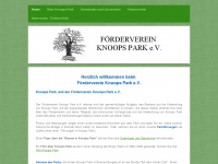 foerderverein-knoops-park.de Webseite Vorschau
